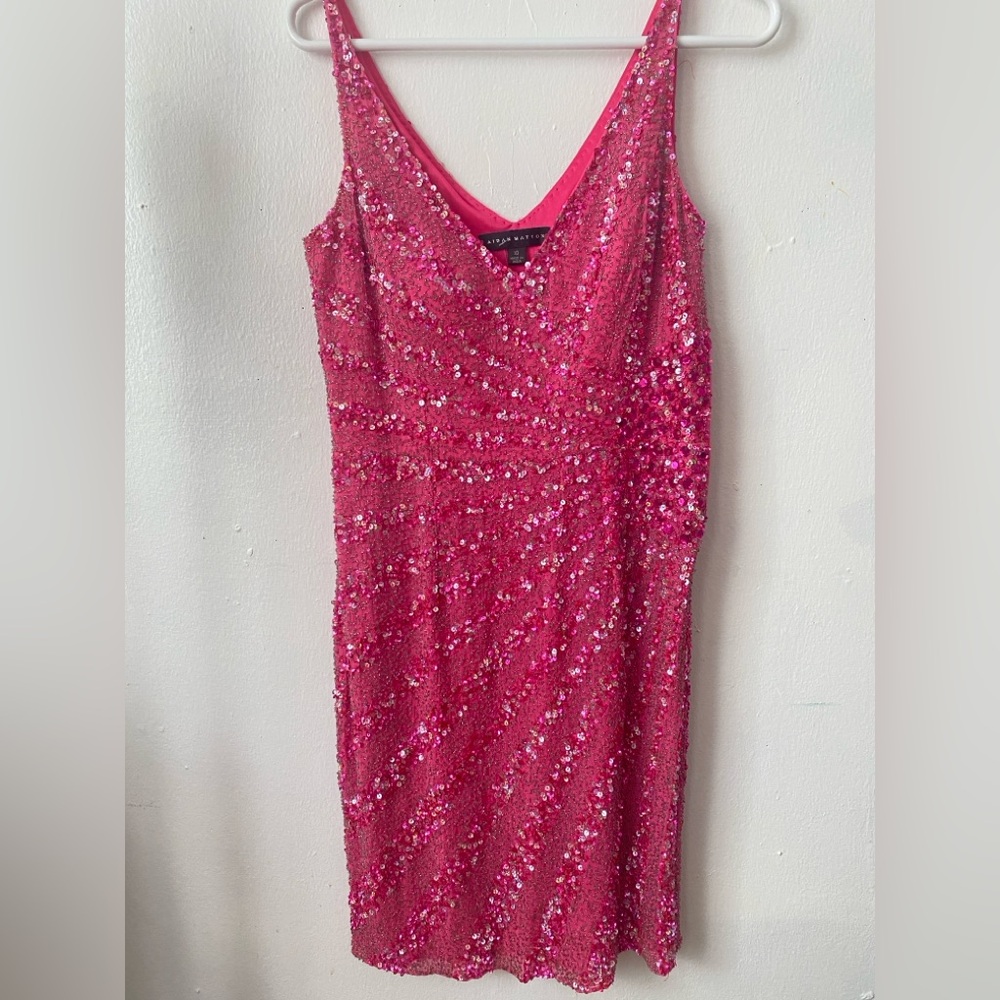 Aidan Mattox  Sequin Mini Dress